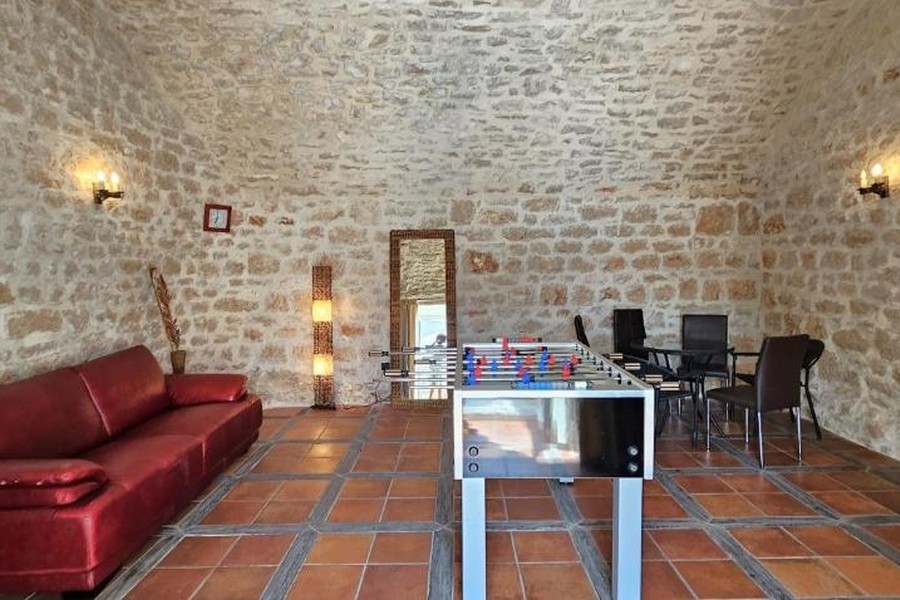 Leisure area with table football