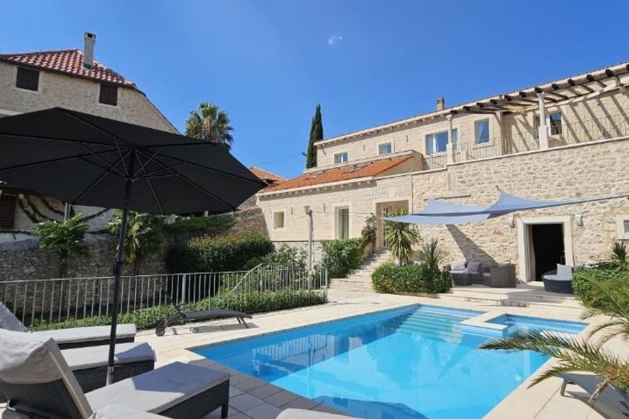Natural stone villa with pool and terrace