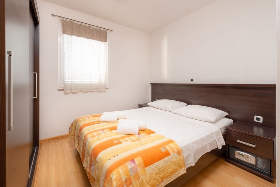 Bedroom with double bed in Croatia