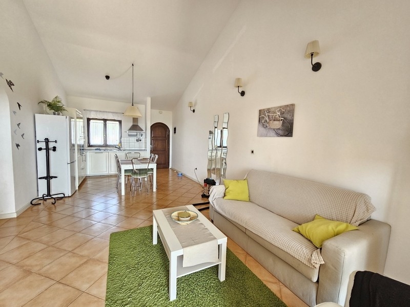 Bright living area with open kitchen