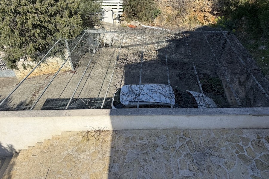 Parking space and terrace area at the house