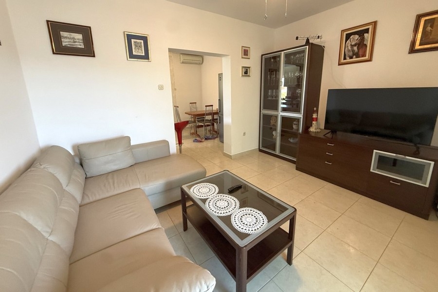 Living room with sofa and television