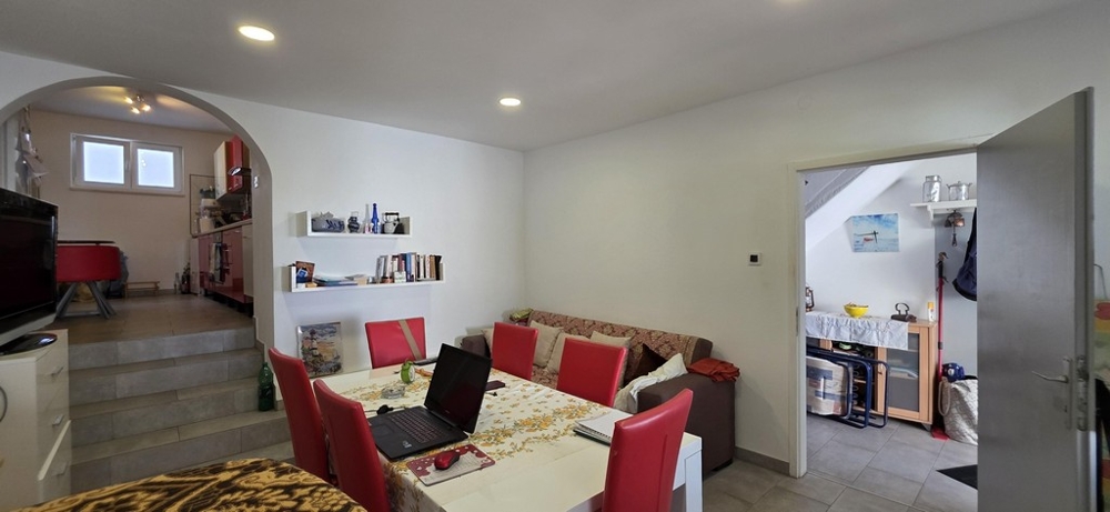 Bright living area with seating area