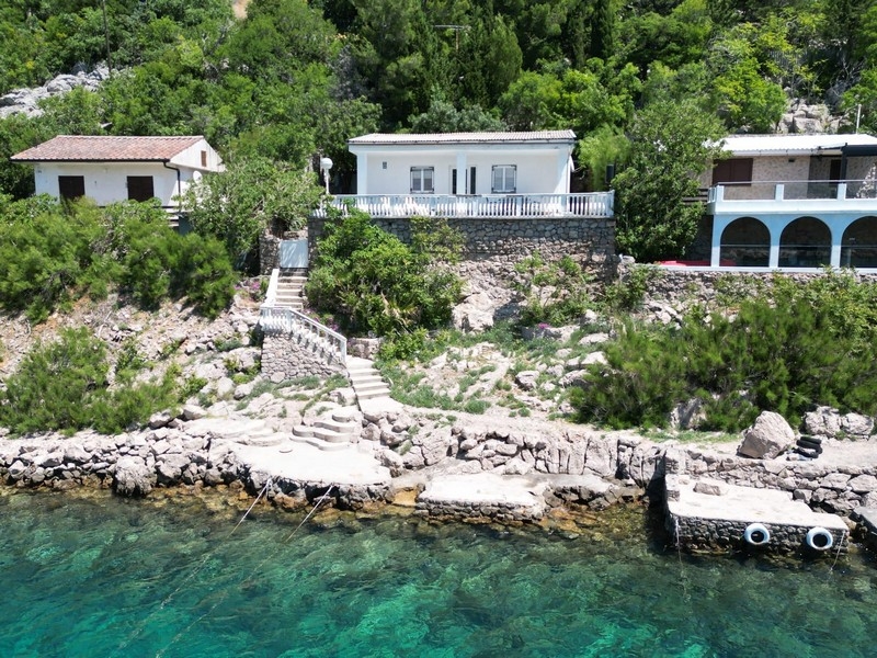 House in the first row by the sea in Croatia