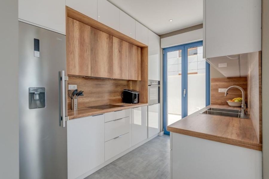 Modern kitchen of the villa