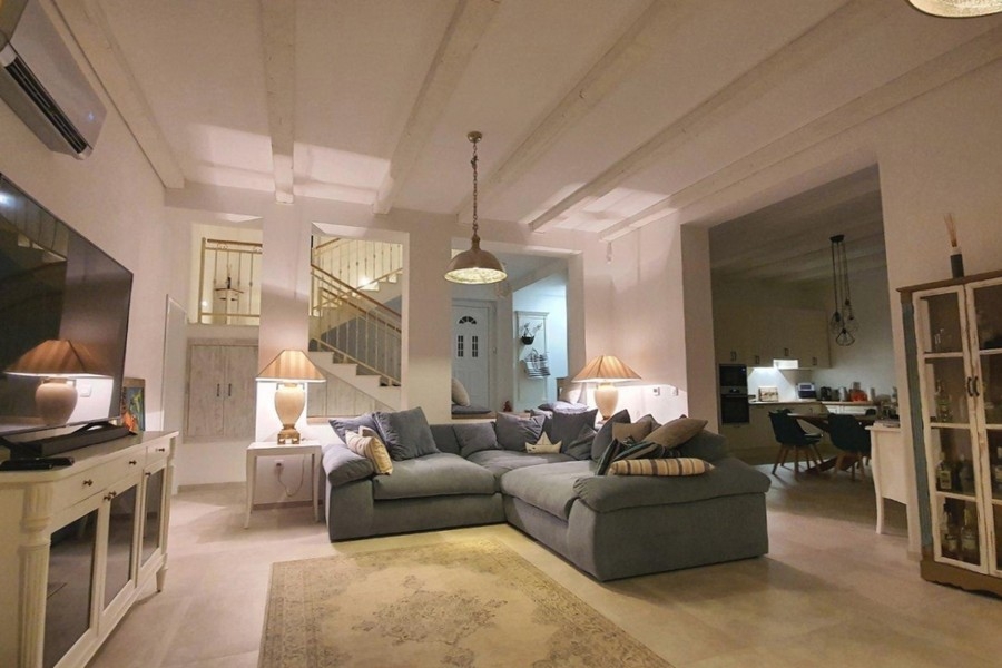 Bright living area with open kitchen