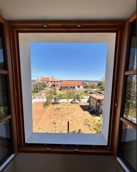 View from the window of the garden and surroundings