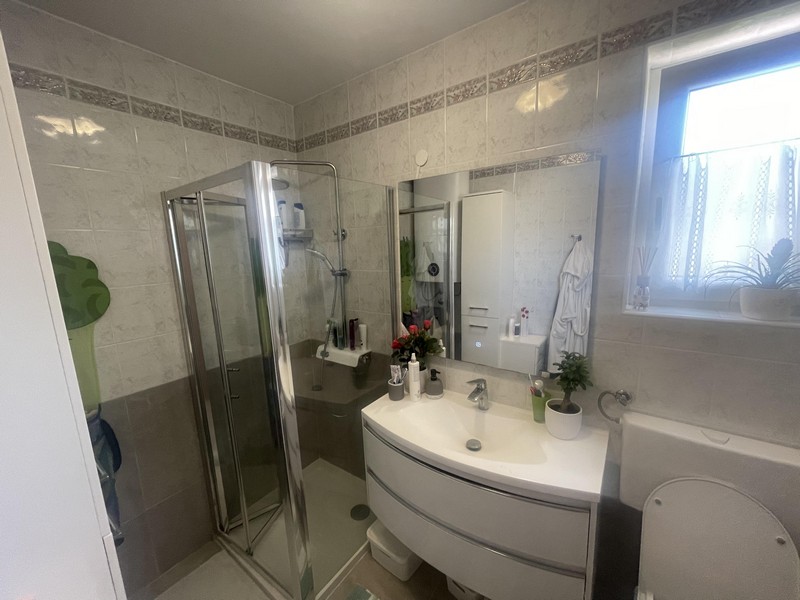 Modern bathroom with shower