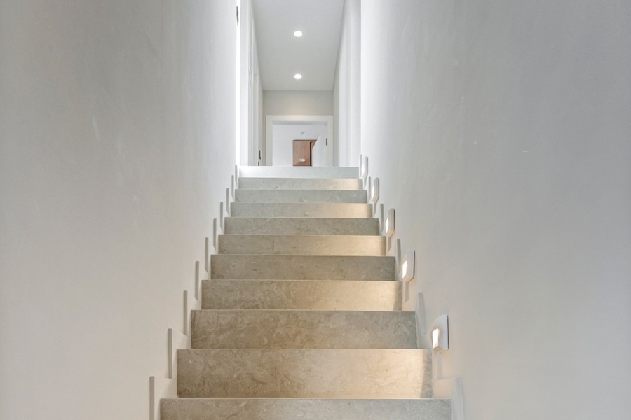 Staircase inside the villa