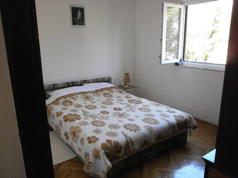 Bright bedroom with double bed