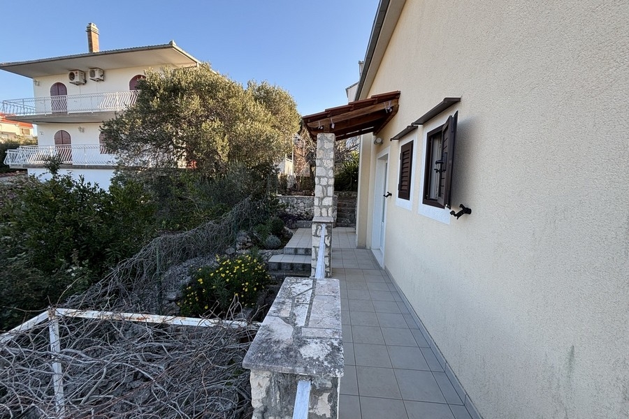 Exterior view of house with garden on Ciovo, Croatia