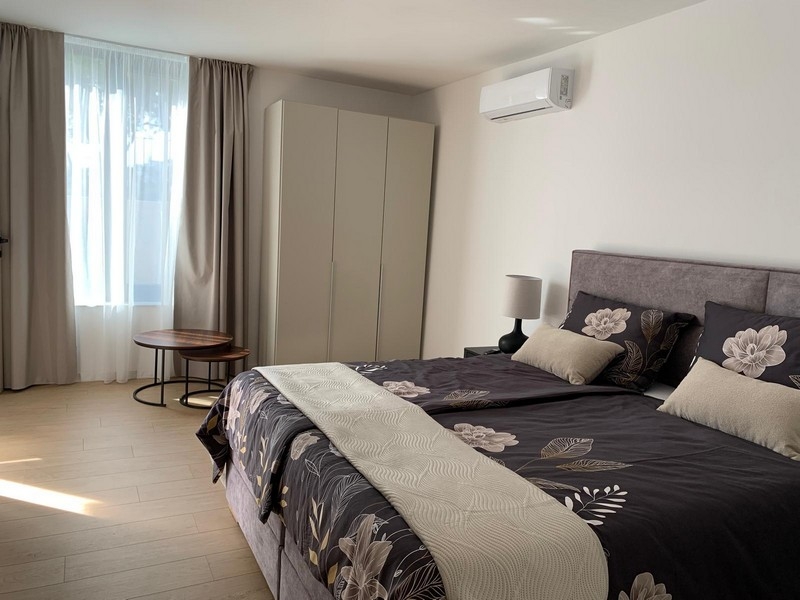 Cozy bedroom of the villa in Croatia
