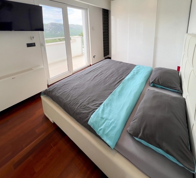 Bedroom with double bed in Croatia