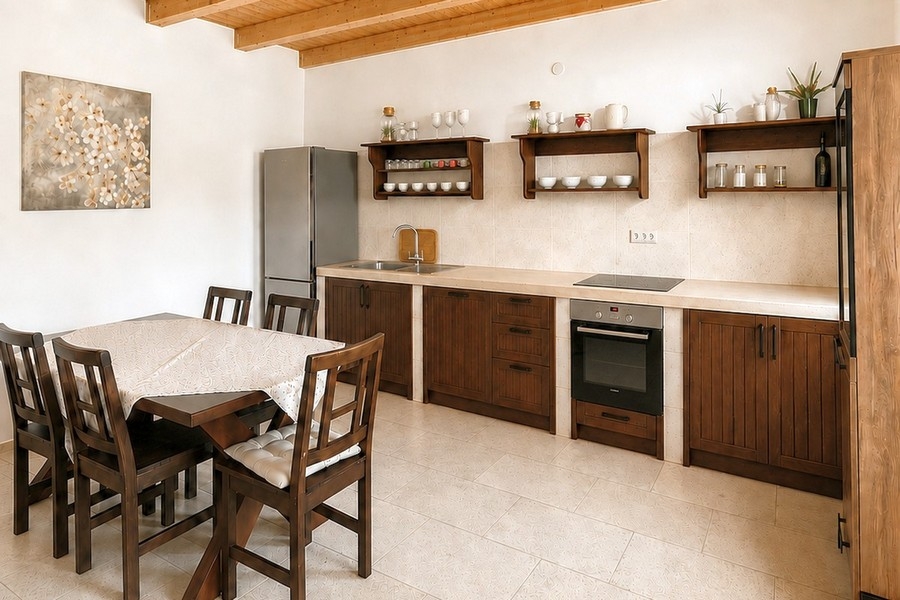 Kitchen with dining area
