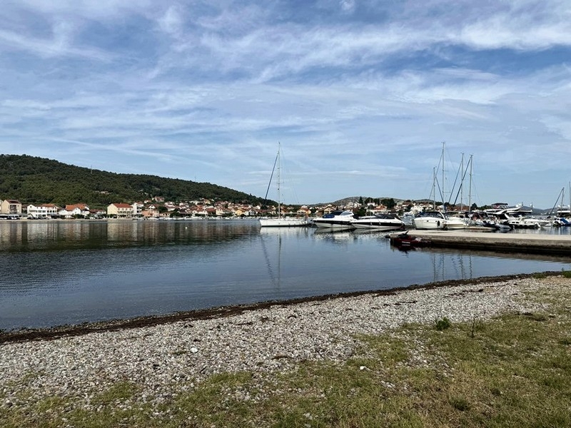 Bay with boats near Bilice
