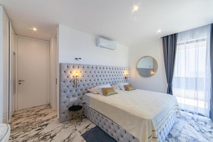 Bedroom with air conditioning