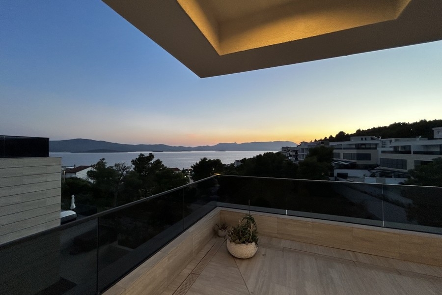 View of the sea at sunset