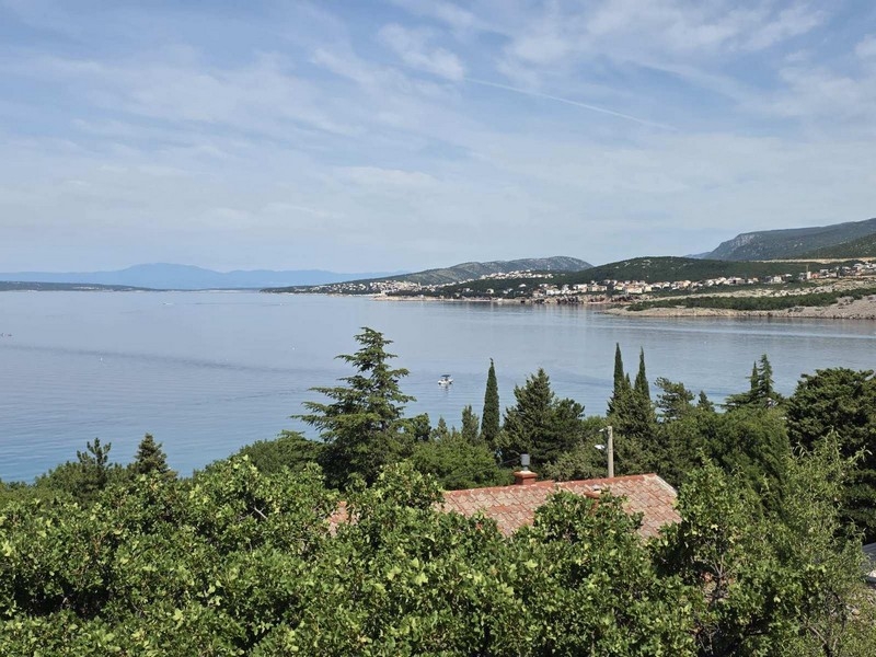 Sea view of the Kvarner Bay in Klenovica