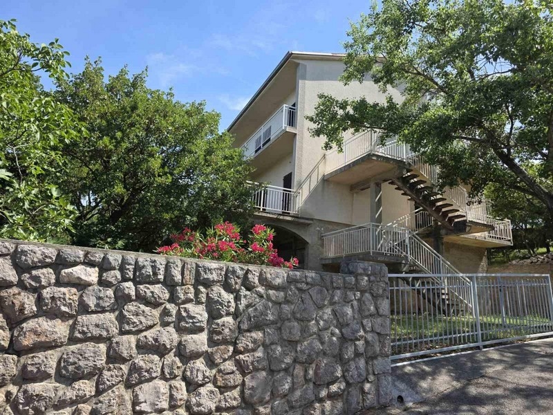 Side view of the house with external stairs