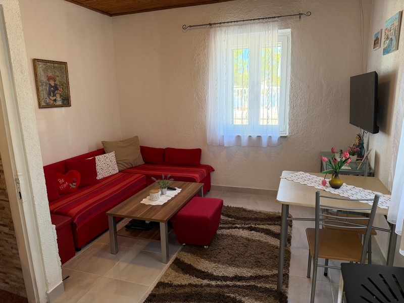 Living room with sofa and television