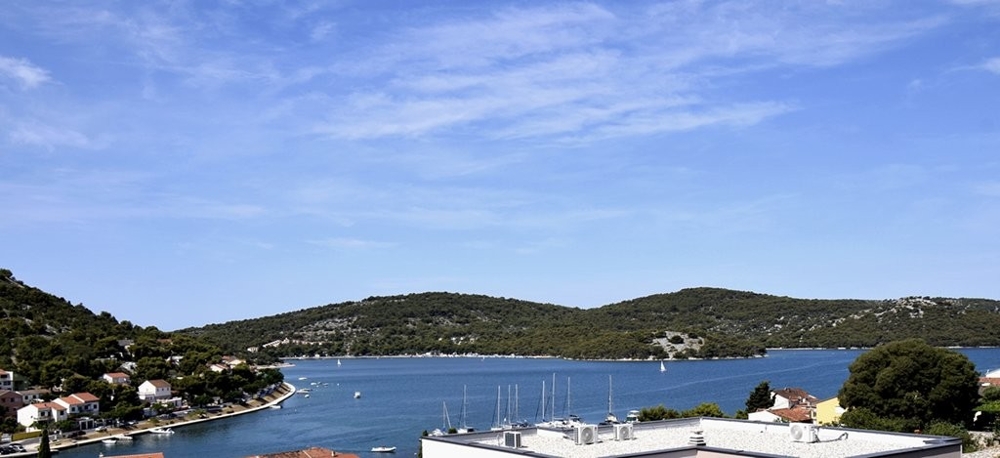 View of the sea and the bay of Tisno