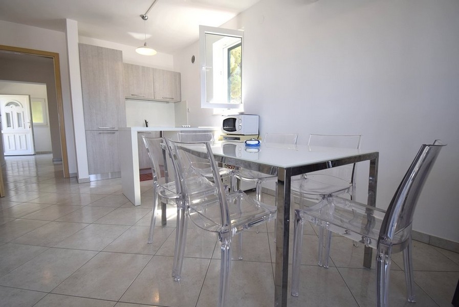 Kitchen with dining table and chairs