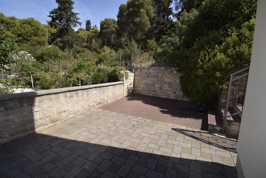 Paved outdoor area at the house in Croatia