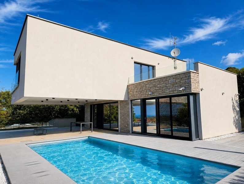 Modern villa with pool in Porec Croatia
