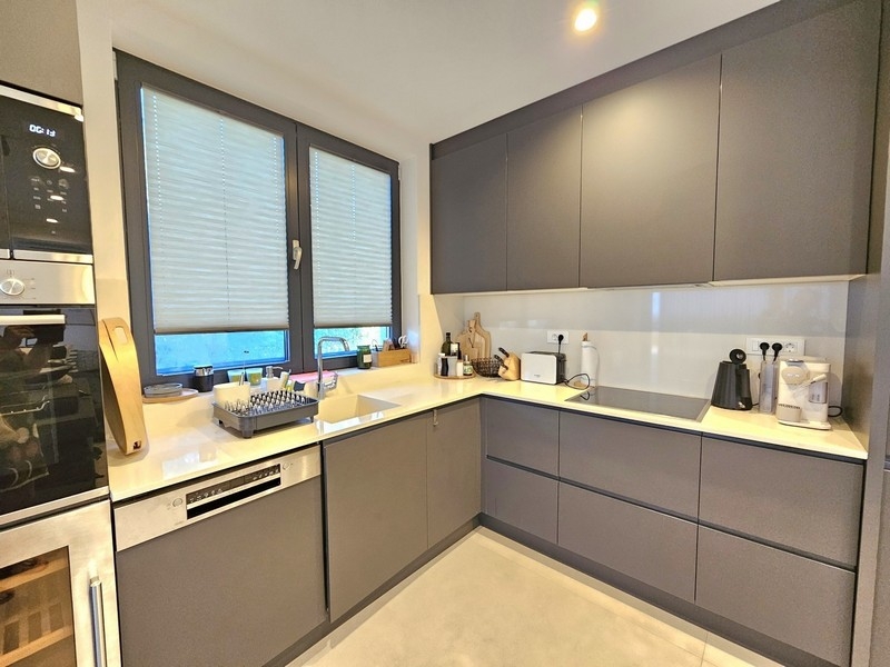 Modern kitchen with built-in appliances