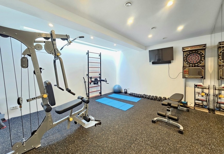 Fitness area of ​​the villa in Croatia
