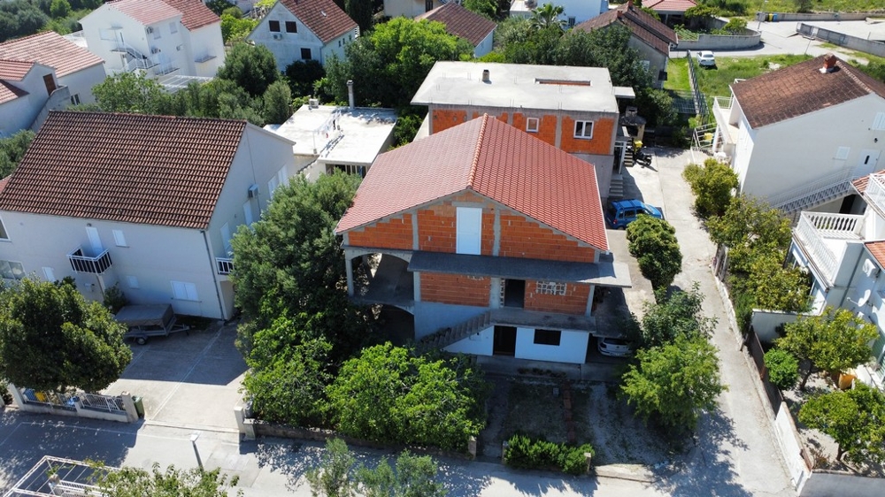 View over the residential area of ​​Orebic in Croatia