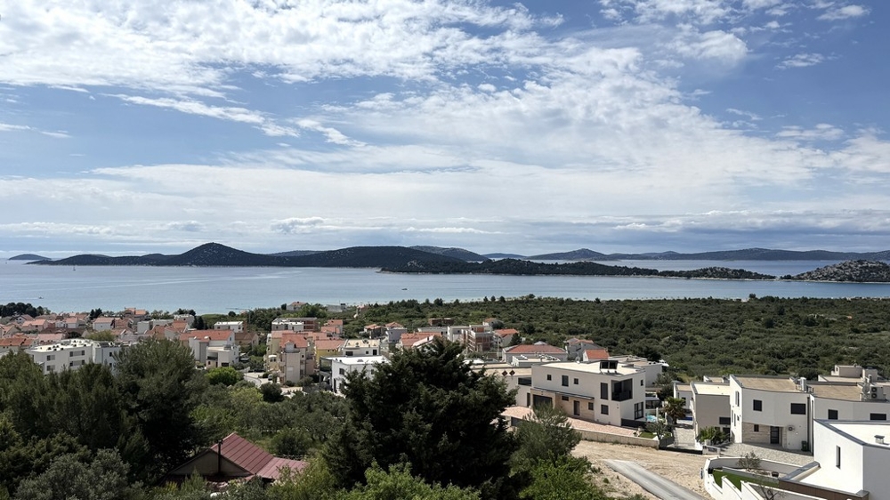 Panoramic views of the sea and the islands off Vodice
