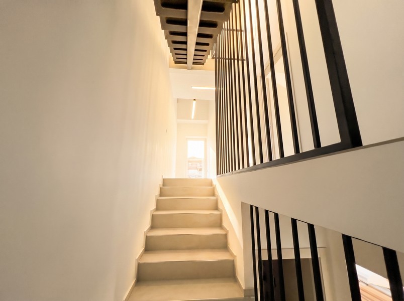 Internal stairs to the upper floor