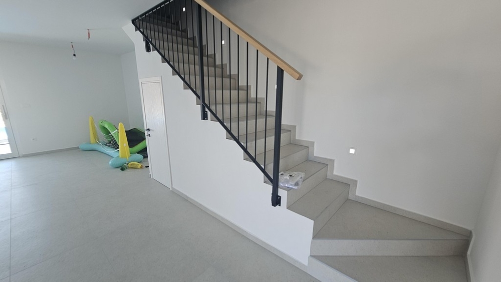 Living room with internal staircase