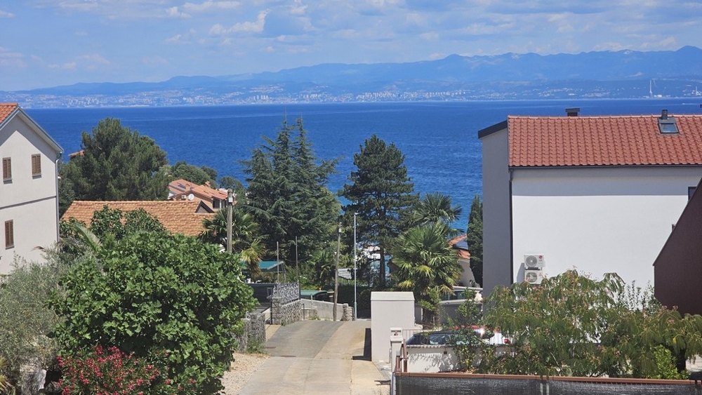 Sea views from the property in Croatia