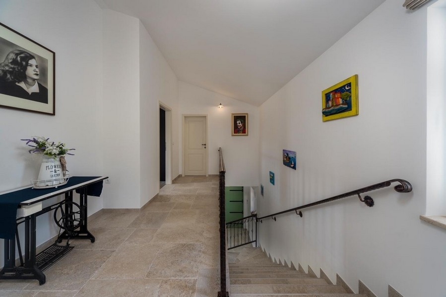 Hallway and staircase in the stone house