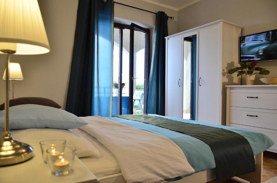 Bedroom in an apartment in Crikvenica