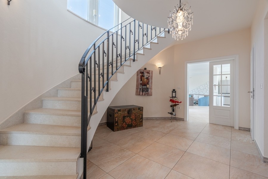 Staircase inside the villa near Porec