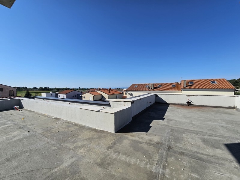 Roof terrace of the villa with view to the sea