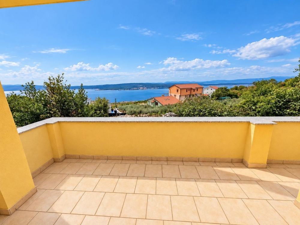 Terrace with panoramic views of the Kvarner Bay