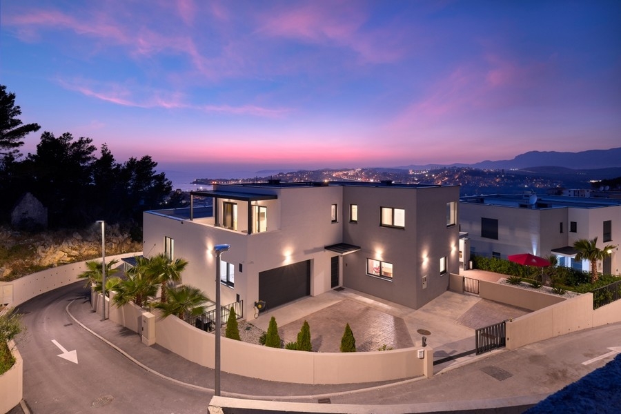 Buy a house in Croatia - modern villa with sea views in Podstrana