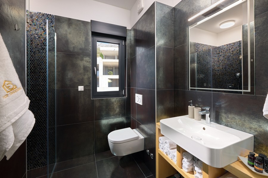 Bathroom with walk-in shower