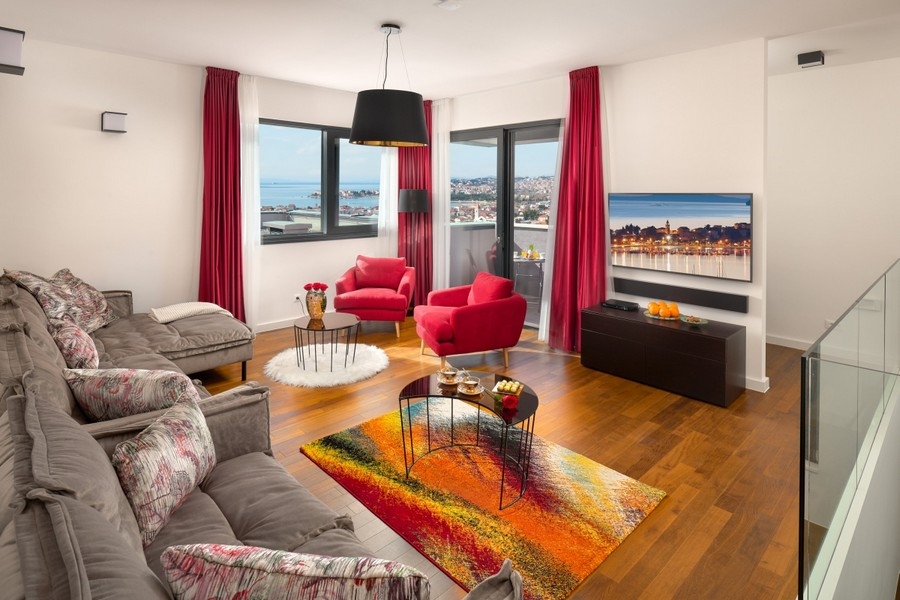 Living room overlooking the sea