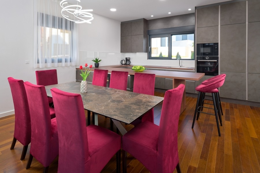 Kitchen with large dining table