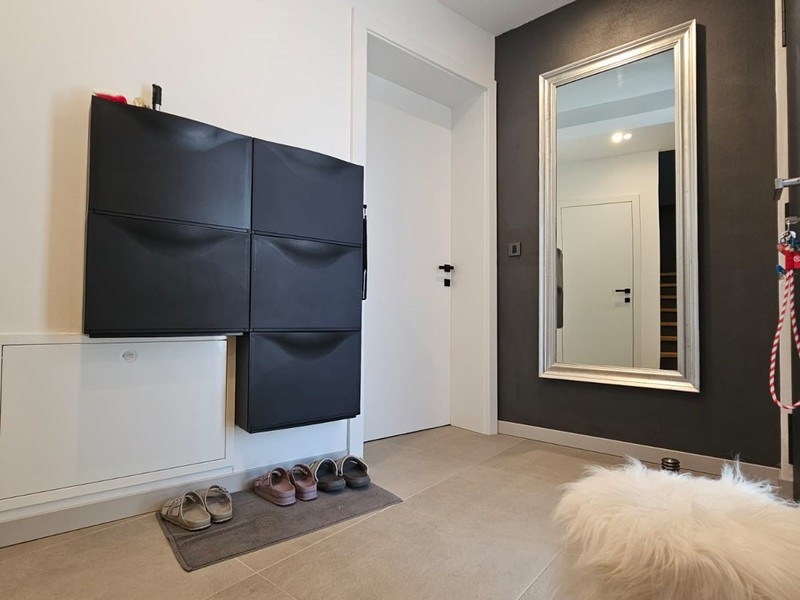 Hallway with wardrobe and mirror