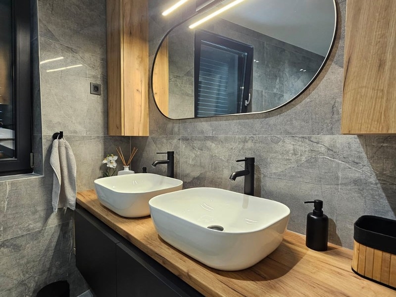 Bathroom with double vanity