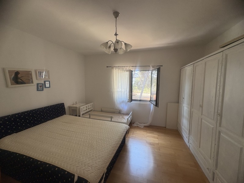 Bedroom with large built-in wardrobe