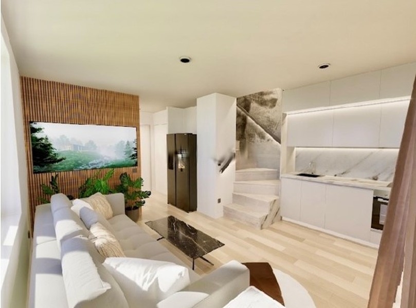 Visualization of the living area of ​​the third apartment