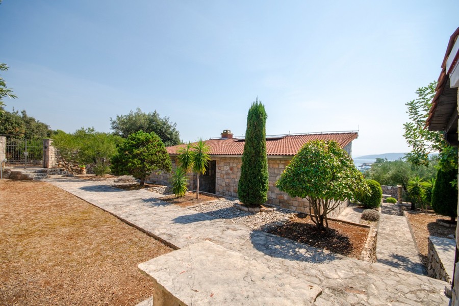 Stone villa in landscaped garden