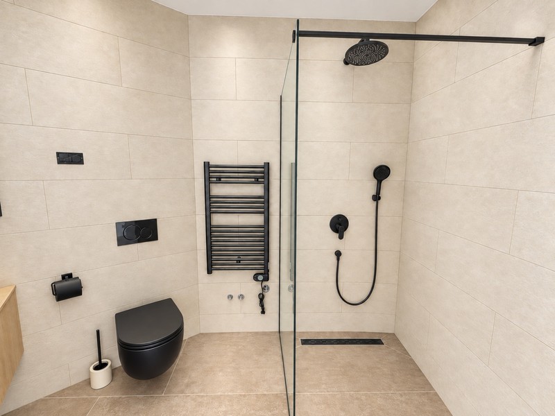 Bathroom with walk-in shower